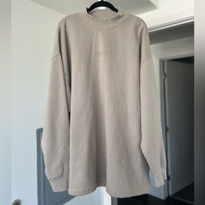 Essentials FEAR OF GOD Crewneck Oversized Sweatshirt- Taupe/Neutral- Size XL